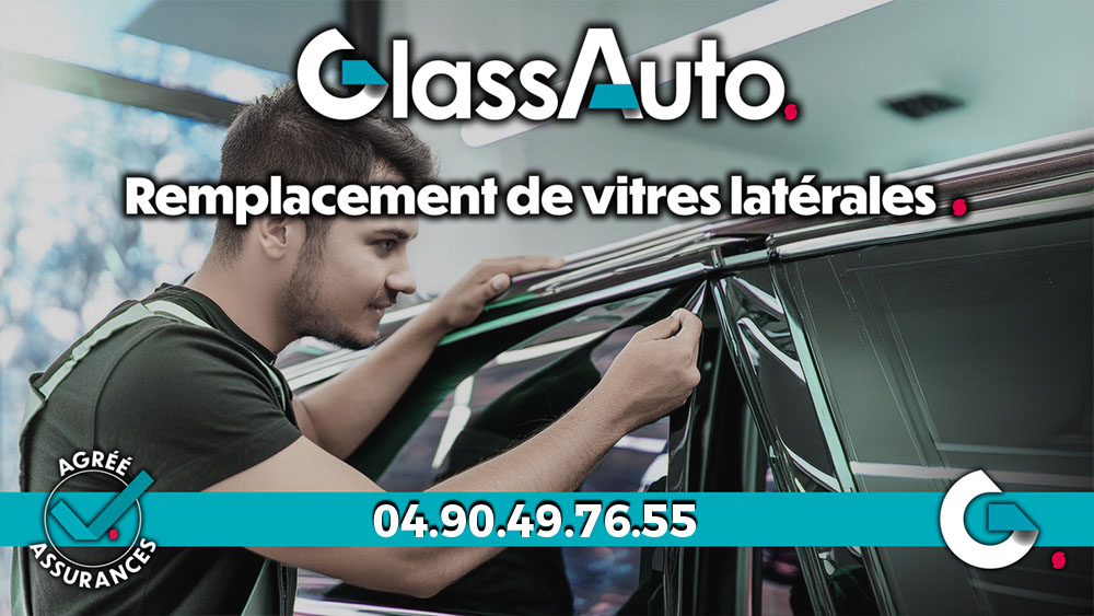 Remplacement de vitres latérales à Arles